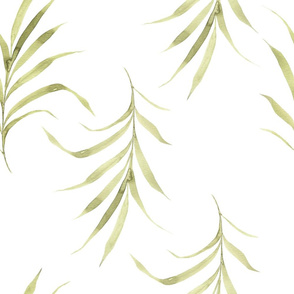 palm frond white| JUMBO tropical leaf |Renee Davis