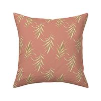 palm frond peachy-pink|tropical leaves |Renee Davis