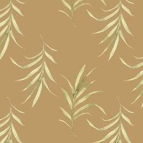 Palm Frond Tan |Tropical Leaves |Renee Davis
