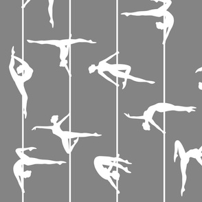 pole dance gray-white  (large scale)