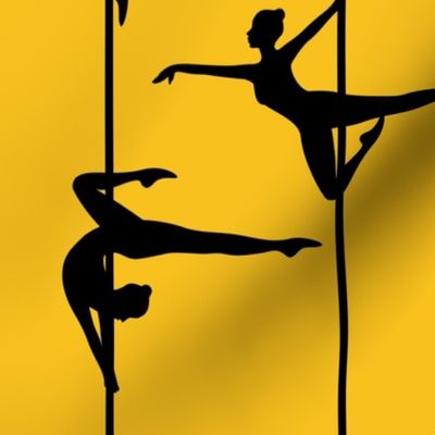 pole dance yellow  (large scale)