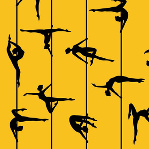 pole dance yellow  (large scale)