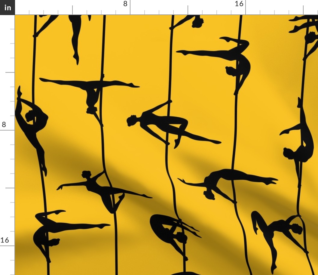 pole dance yellow  (large scale)