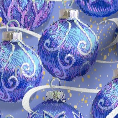 Festive Holiday Balls | Blue/Warm Blue
