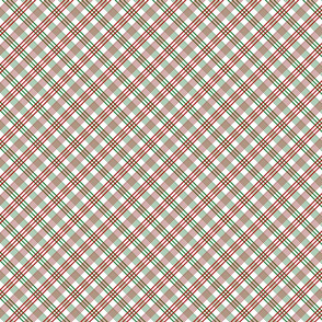 red and green diagonal check (large scale)