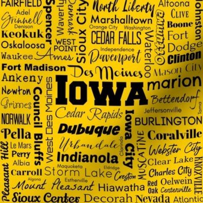 Iowa Cities,  yellow
