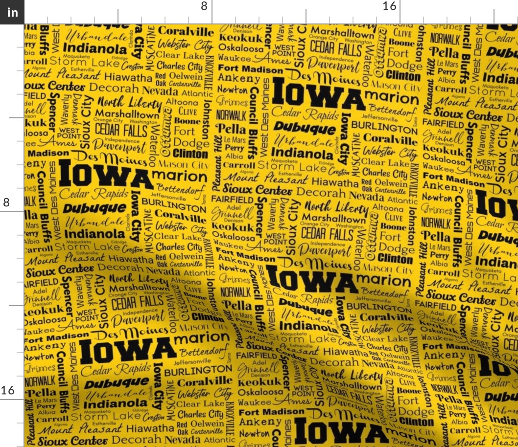 Iowa Cities,  yellow