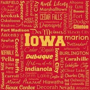 Iowa Cities, red