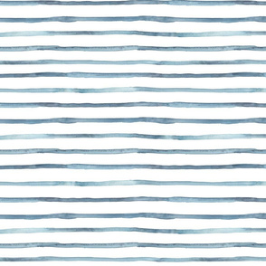 Blue stripes abstract watercolor.