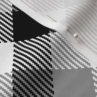 Black white tartan diagonal check Wallpaper