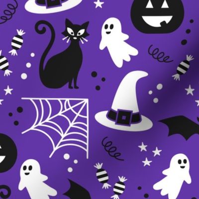 Halloween costume purple party