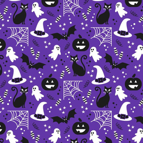 Halloween costume purple party