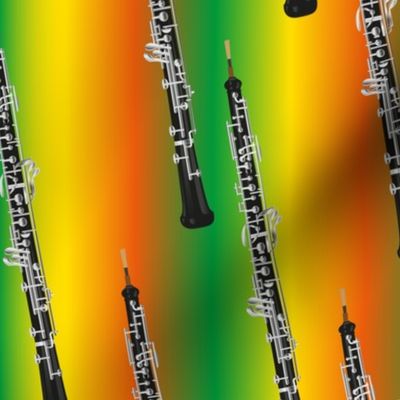 oboe on orange, yellow, green