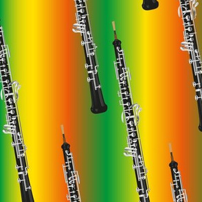 oboe on orange, yellow, green