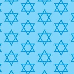 star of david light blue