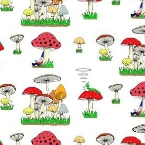 shroom toile multi white