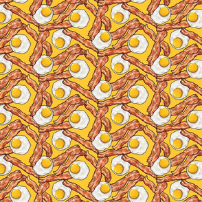 Bacon and Eggs on Yellow, Large