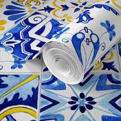 Detailed Azulejos Wallpaper