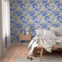 Detailed Azulejos Wallpaper