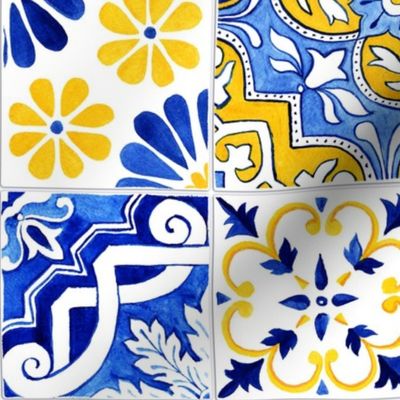 Detailed Azulejos Wallpaper