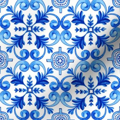 Blue Mediterranean Azulejos