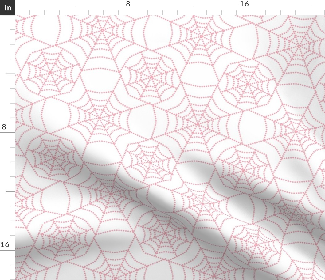 Spider Web Deco- White and Pink- Regular Scale