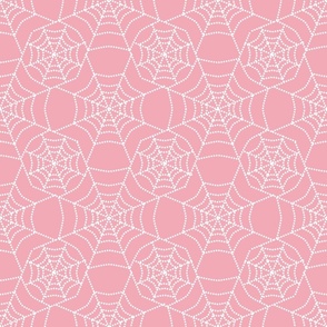 Spider Web Deco- Pink and White- Regular Scale