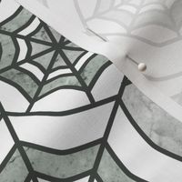 Web Deco- Marble Textured Geometric- White Sea Green Grey- Regular Scale