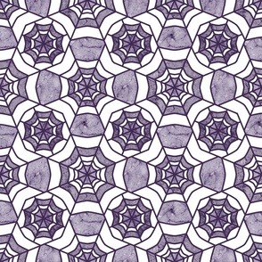 Web Deco- Marble Textured Geometric- White Lilac Purple- Regular Scale