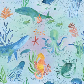 Medium scale - Sea creatures - Colorwash 