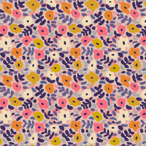 Funny sunny floral pattern - middle