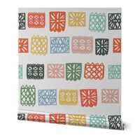 Papel picado white, small scale