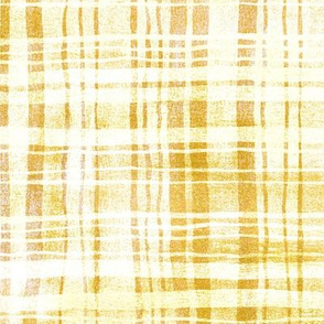 Golden Mustard & Cream Plaid 