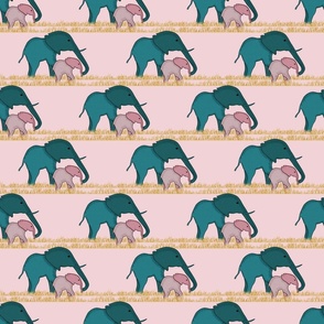 Elephant Stroll- Petal Solids Joy- Cotton Candy Pink- Small Scale