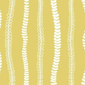 Plant stripes on honey yellow
