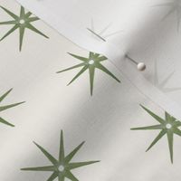 LIGHT OLIVE AND CREAM STARS