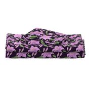 Lilly flower in violet, hand drawn floral design for luxury home