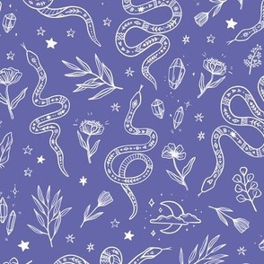 mystic snakes on very peri background