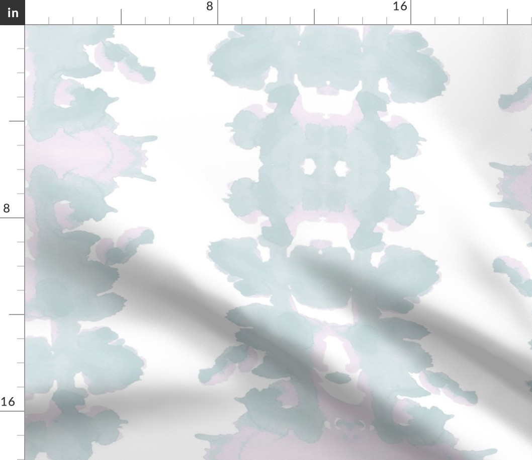 Mist and Lavender double inkblot