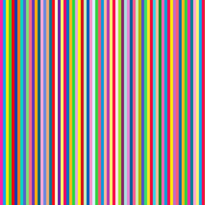 Harmonious Colorful Vertical Stripes Saekdong Inspired