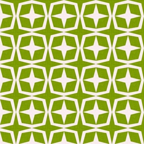 Palm Springs Life- Breeze Blocks- Mid Century Modern Geometric- Light Olive Green- Regular Scale