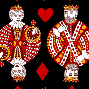 Queen & King (large scale, black)