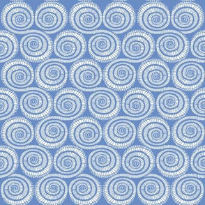 Light blue seamless pattern abstract seashells background texture
