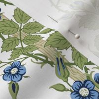 Rambler ~ The William Morris Collection ~ Blue on White