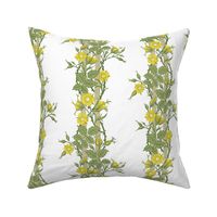 Rambler ~ The William Morris Collection ~ Buttercups on White 