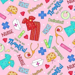 Nurse Thankful Pink Medium