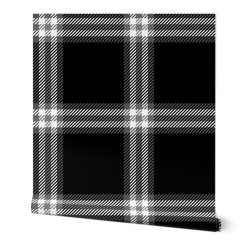 checked plaid black