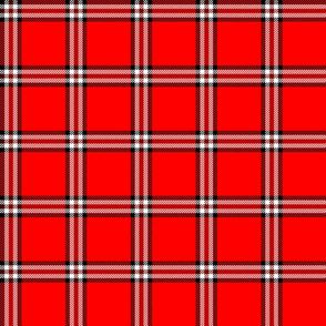 checked plaid red