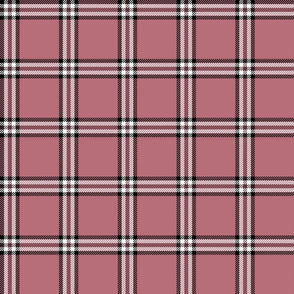 checked plaid rose gold