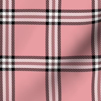 checked plaid light rose